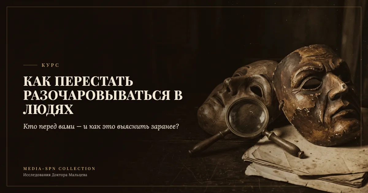 Короткий курс: "Как перестать разочаровываться в людях"