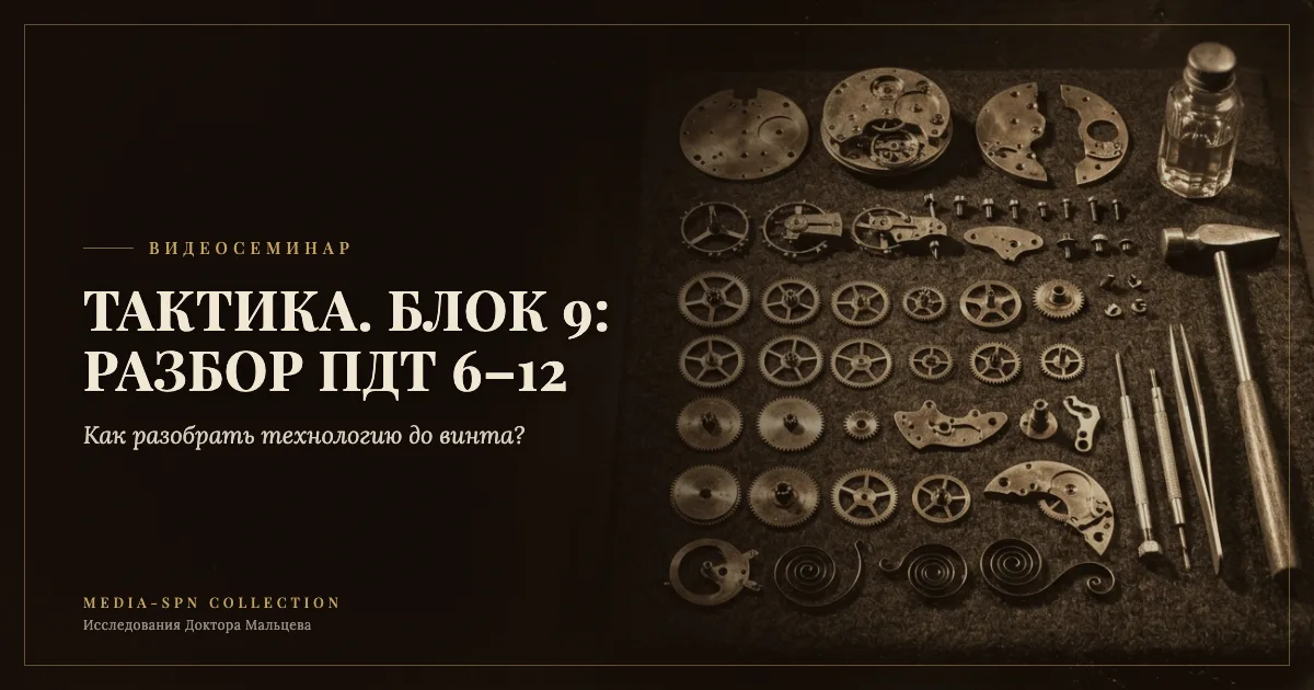 Технология "тактика" (блок-9). Разбор ПДТ 6-12