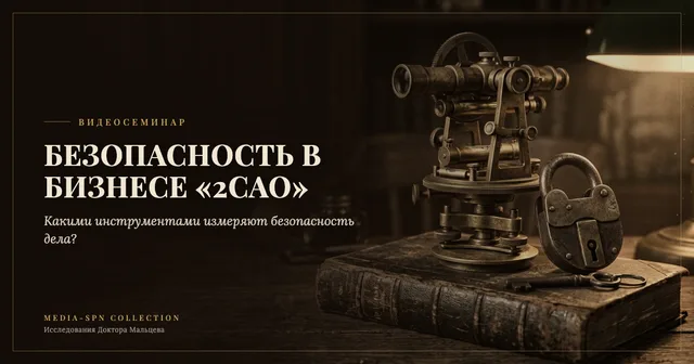 Тема: Безопасность в бизнесе. Технология "2САО"