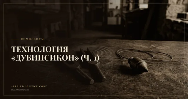 Тема: Технология «ДУБИПСИКОН» (часть 1)